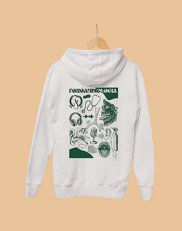 Moletom Canguru Flanelado - Fonoaudiologia - É Arte - Basic