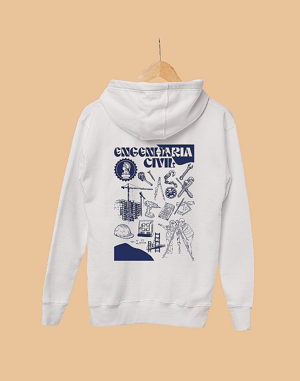 Moletom Básico Flanelado - Engenharia Civil - É Arte - Basic