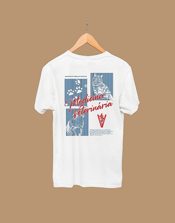 Camisa Universitária - Medicina Veterinária - Blueprint - Basic
