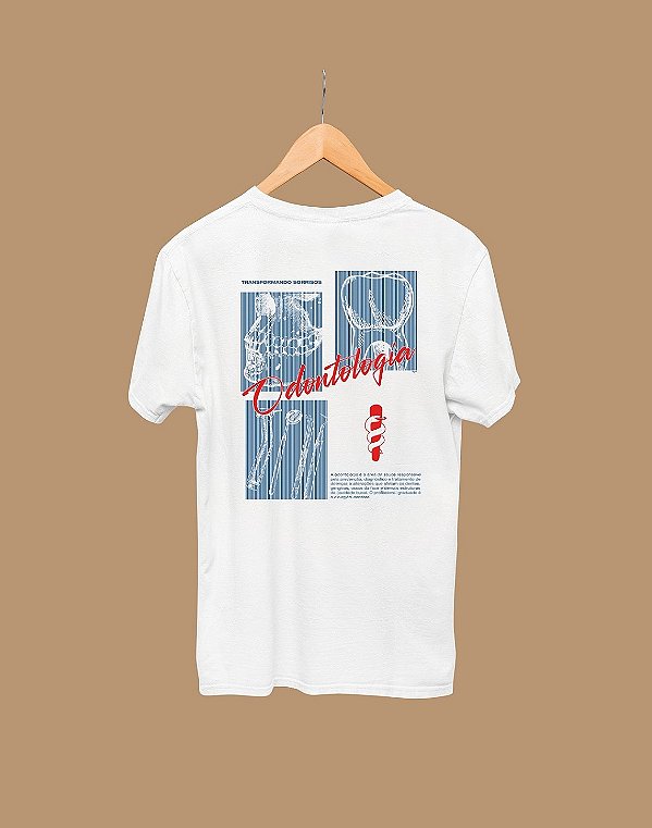 Camisa Universitária - Odontologia - Blueprint - Basic