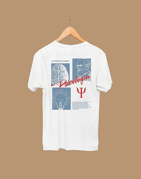 Camisa Universitária - Psicologia - Blueprint - Basic