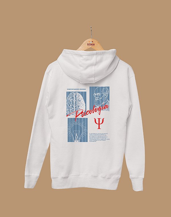 Moletom Canguru Flanelado - Psicologia - Blueprint - Basic