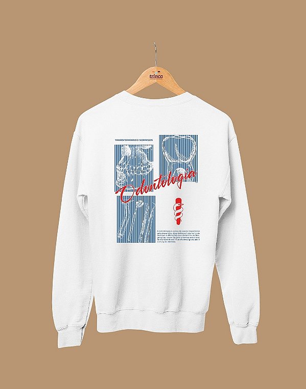 Moletom Básico Flanelado - Odontologia - Blueprint - Basic