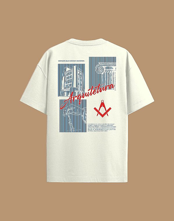 Camisa Oversized - Arquitetura e Urbanismo - Blueprint
