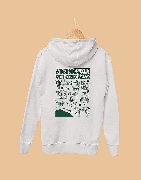 OUTLET - Moletom Canguru - Medicina Veterinária - É Arte - TROCA NÃO DISPONÍVEL
