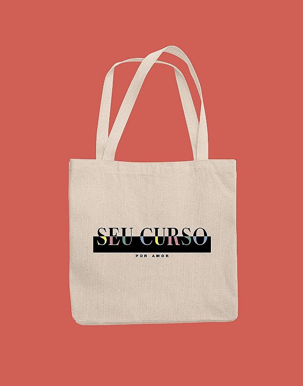 Ecobag - Seu curso (Personalizável) - Por amor