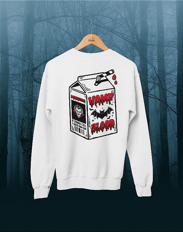 Moletom Básico Flanelado - Vamp Blood - Suco de Monstro
