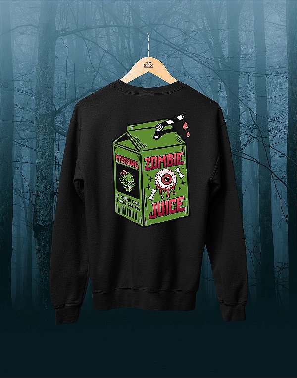 Moletom Básico Flanelado - Zombie Juice - Suco de Monstro