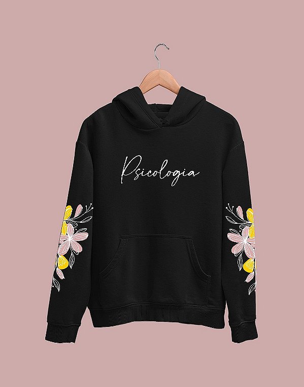 OUTLET - Moletom Canguru - Psicologia - Delicado - TROCA NÃO DISPONÍVEL