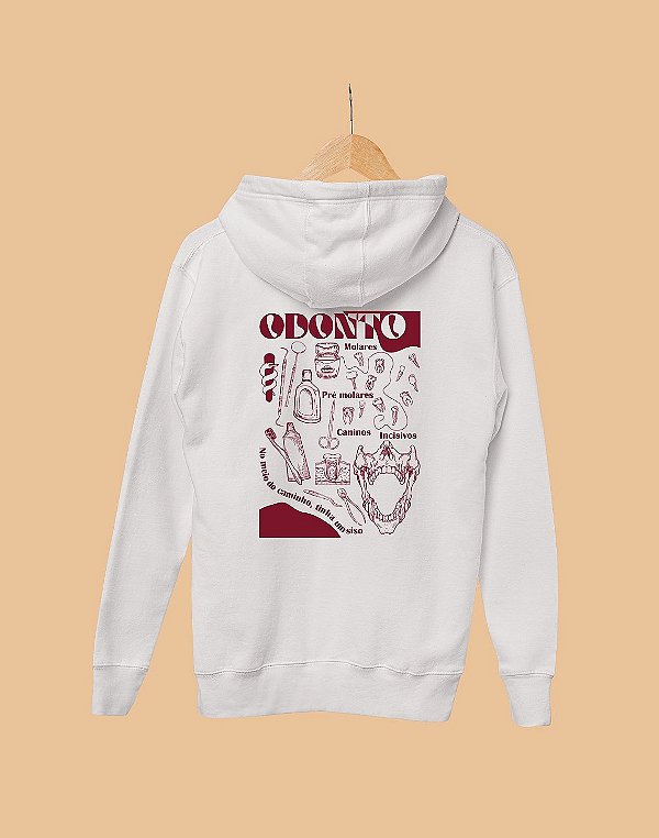 OUTLET - Moletom Canguru - Odontologia - É Arte - TROCA NÃO DISPONÍVEL