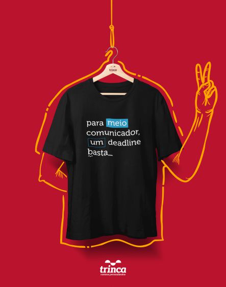 Camiseta Universitária - Comunicação - Meio Comunic - Basic