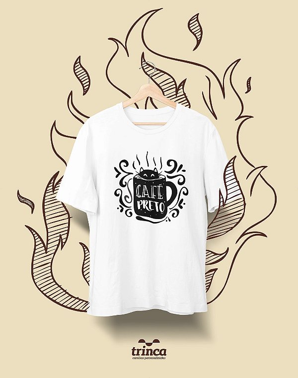 Camiseta Personalizada - Café - Café Preto - Basic