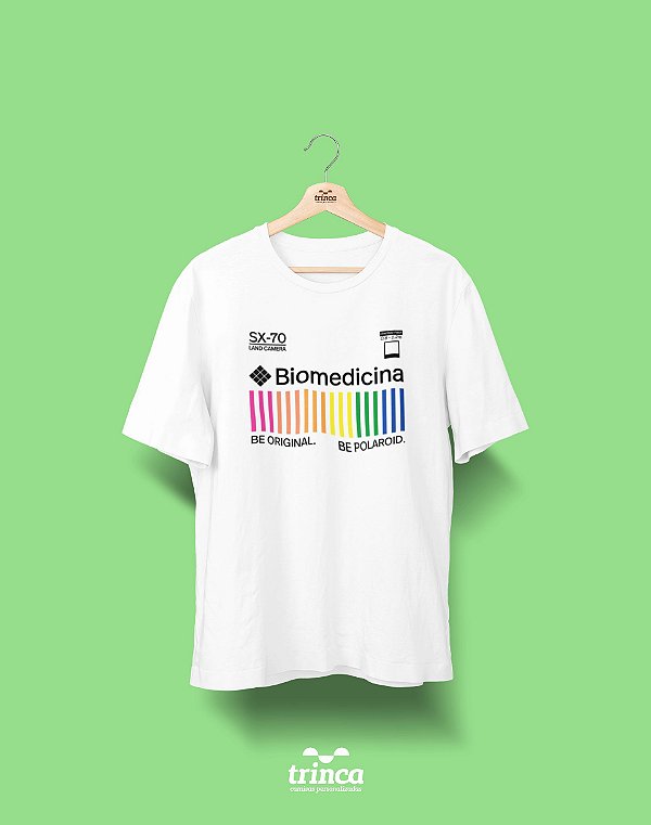Camiseta Universitária - Biomedicina - Polaroid - Basic