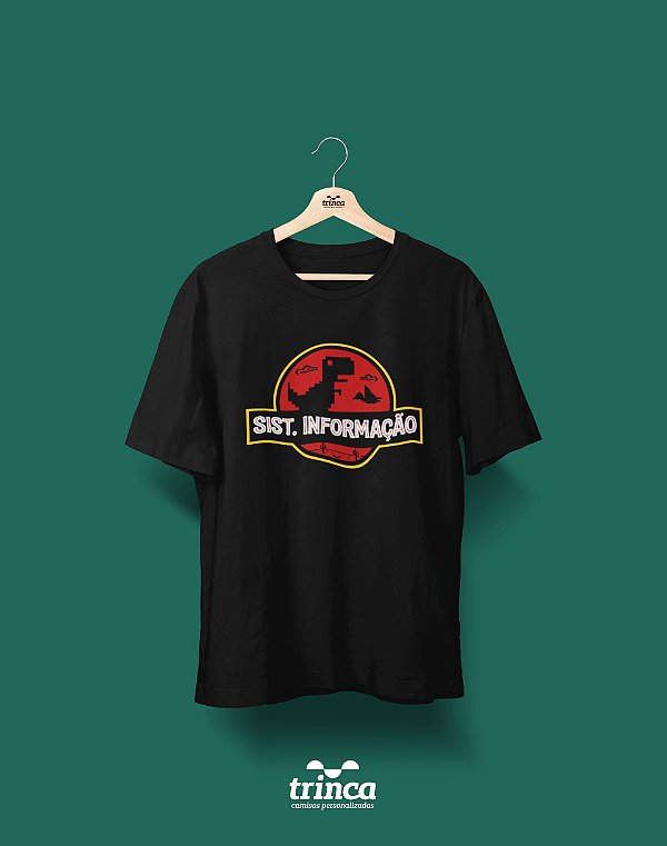 Camisa Universitária Sistemas de Informação - Jurassic - Basic