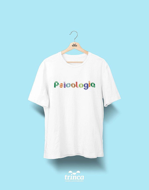 Camiseta Universitária - Psicologia - Origami - Basic