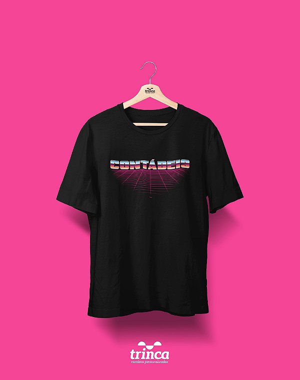 Camiseta Personalizada - 80's - Ciências Contábeis - Basic