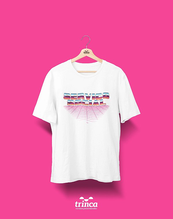 Camiseta Personalizada - 80's - Serviço Social - Basic
