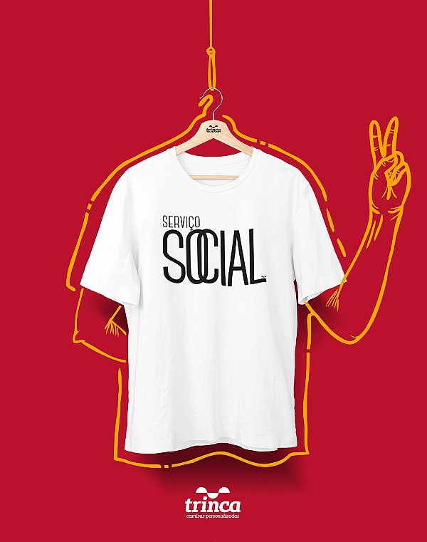 Camiseta Personalizada - Minimal - Serviço Social - Basic