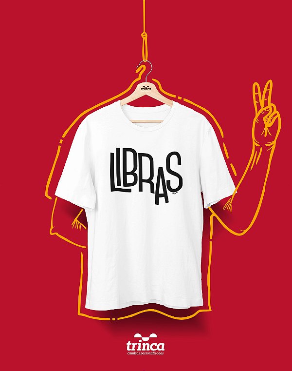 Camiseta Personalizada - Minimal - Libras - Basic