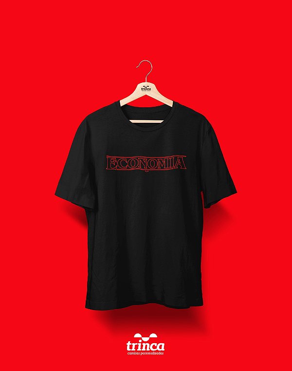 Camiseta Universitária - Economia - Stranger Things - Basic