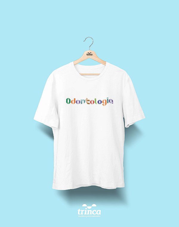 Camiseta Universitária - Odontologia - Origami - Basic