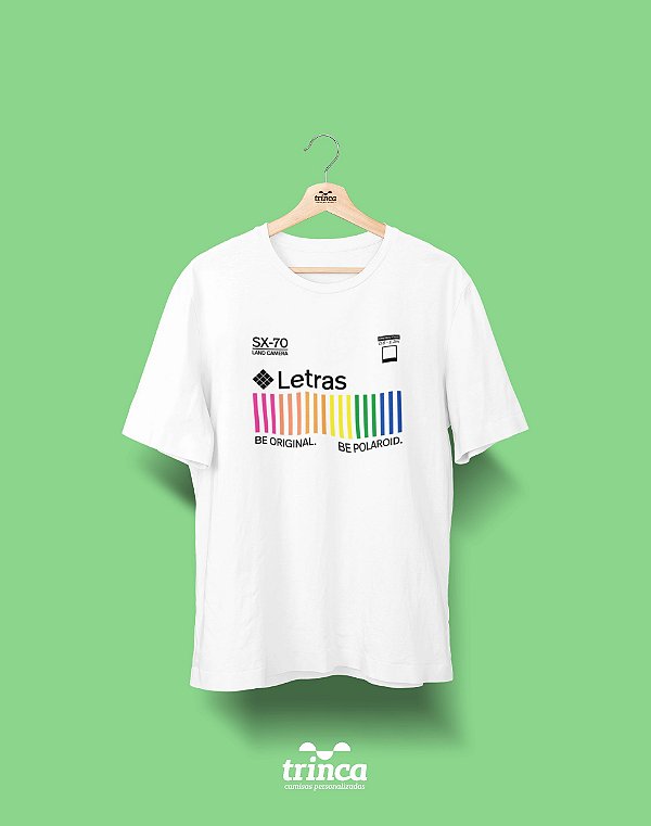 Camiseta Universitária - Letras - Polaroid - Basic