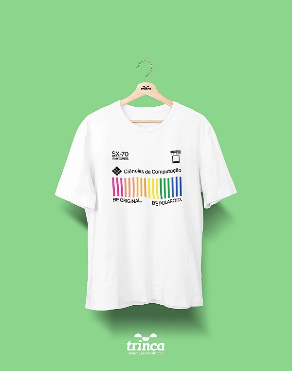 Camiseta Universitária - Ciência da Computação - Polaroid - Basic