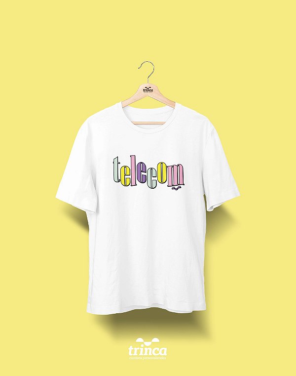 Camiseta Universitária - Telecomunicações - 90's - Basic