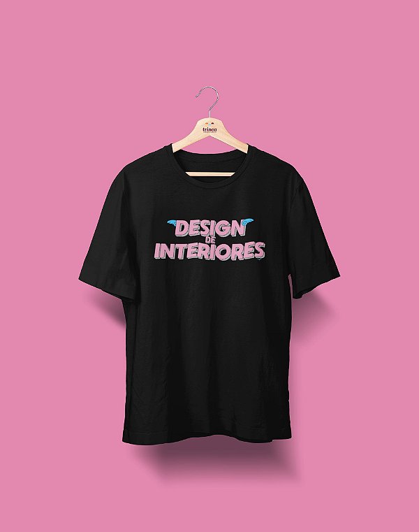 Camiseta Universitária - Design de Interiores - Voe Alto - Basic