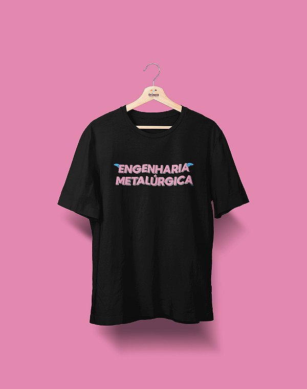 Camiseta Universitária - Engenharia Metalúrgica - Voe Alto - Basic