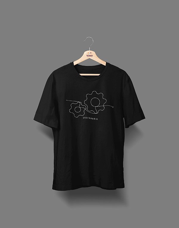 Camiseta Universitária - Engenharias - Fine Line - Basic