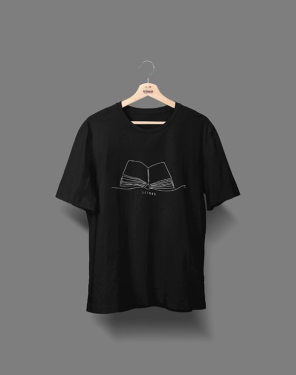 Camiseta Universitária - Letras - Fine Line - Basic