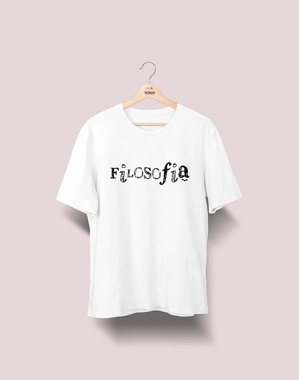 Camiseta Universitária - Filosofia - Nanquim - Basic