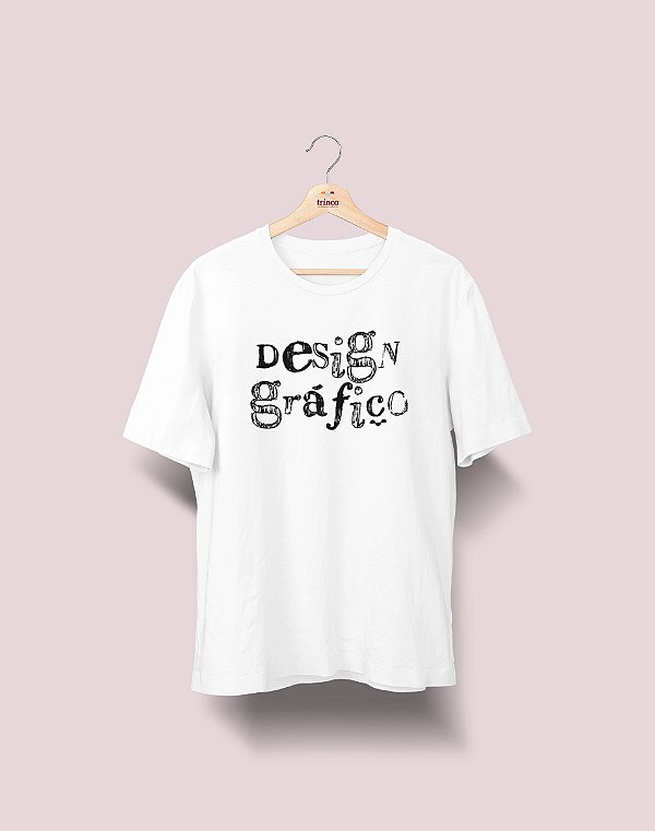 Camiseta Universitária - Design Gráfico - Nanquim - Basic