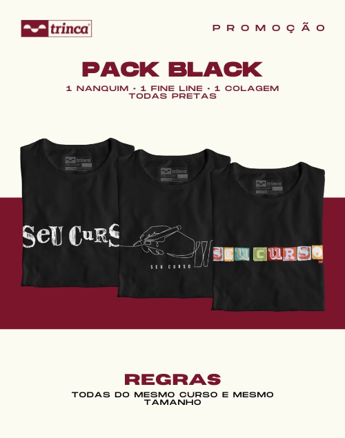 Pack Promocional - Black - Pretas - Basic