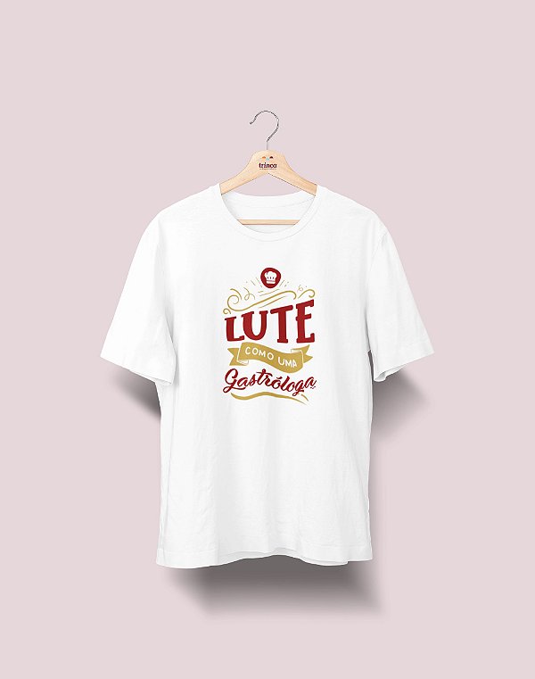 Camiseta Universitária - Gastronomia - Lute Como - Ela - Basic