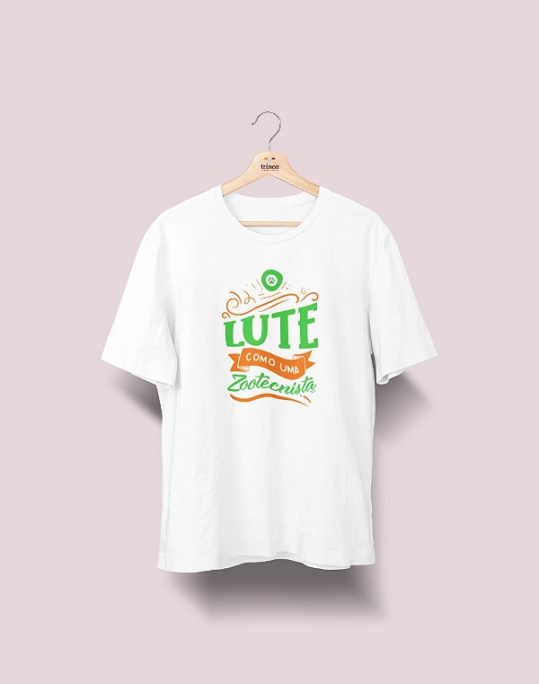 Camiseta Universitária - Zootecnia - Lute Como - Ela - Basic
