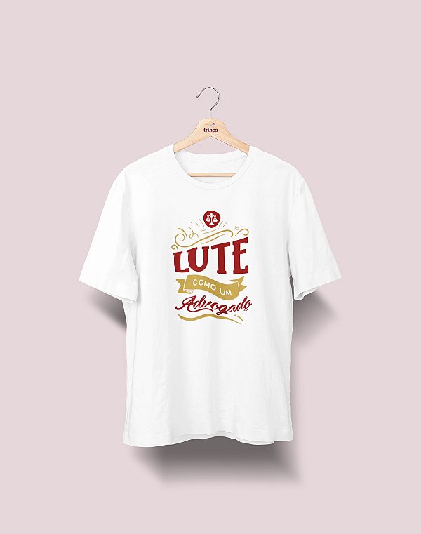 Camiseta Universitária - Direito - Lute Como - Ele - Basic