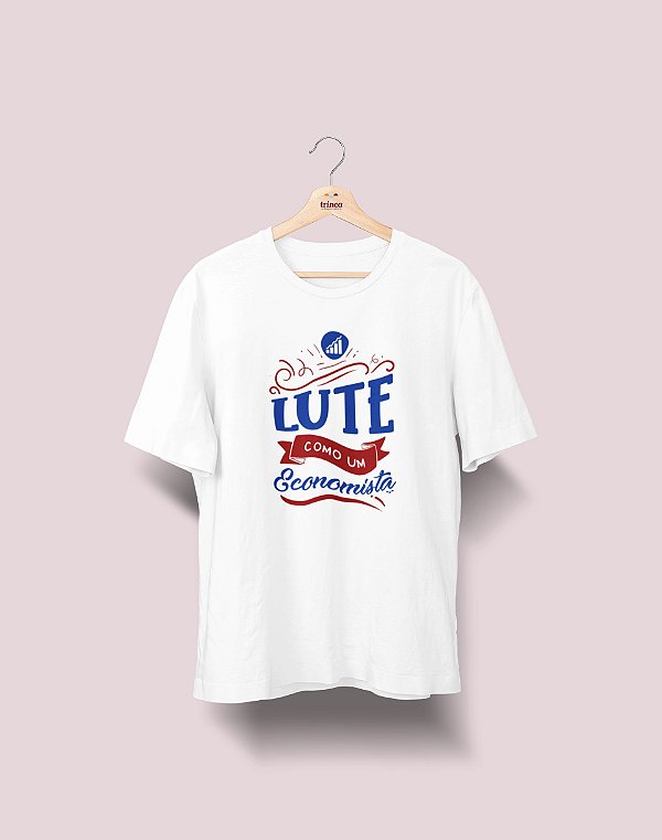 Camiseta Universitária - Economia - Lute Como - Ele - Basic