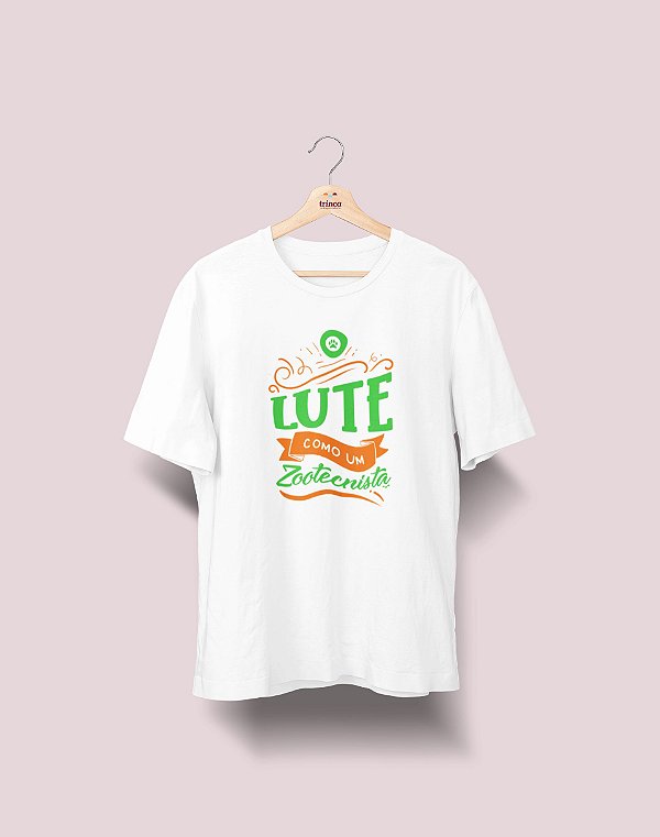 Camiseta Universitária - Zootecnia - Lute Como - Ele - Basic