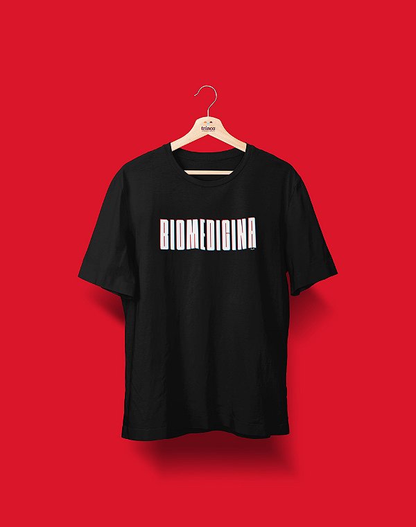 Camiseta Universitária - Coleção 3D - Biomedicina - Basic