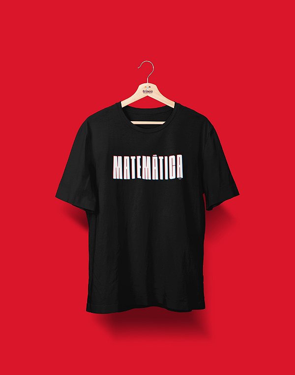 Camiseta Universitária - Coleção 3D - Matemática - Basic