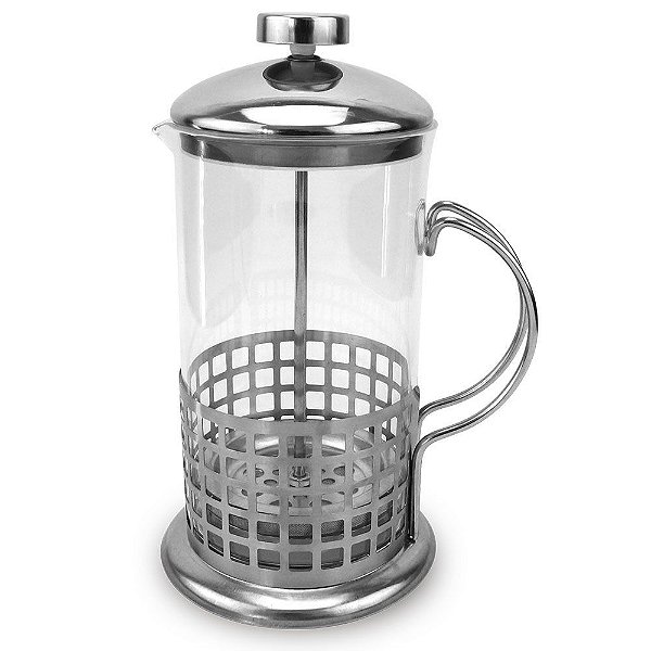 Cafeteira Prensa Francesa 5 Xicaras 600ml Vidro e Aço Inox