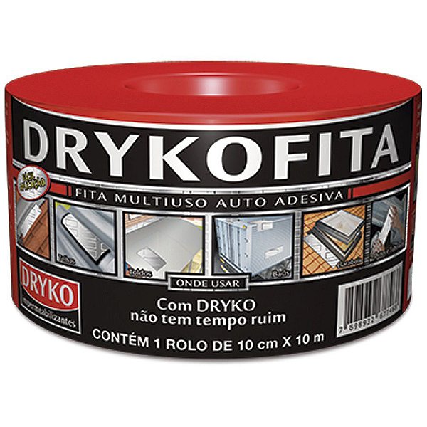 Fita Manta Impermeabilizante Alumínio 10 cm 10 Metros Dryko