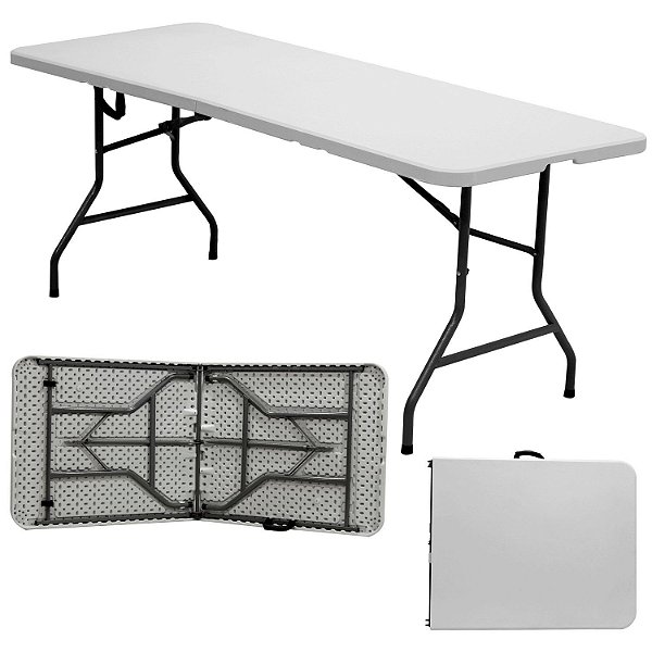 Mesa Dobrável Maleta Para Jardim Camping Buffet 1,52M