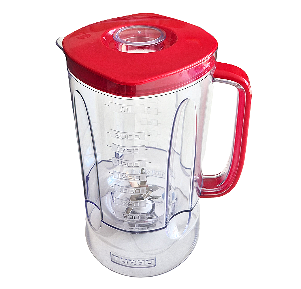 Copo De Liquidificador Philco 1200w Plq1212 Original Vermelho