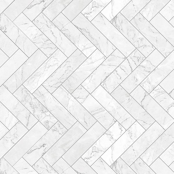 PAPEL DE PAREDE ADESIVO - AZULEJO BRANCO -  0,48X3,00
