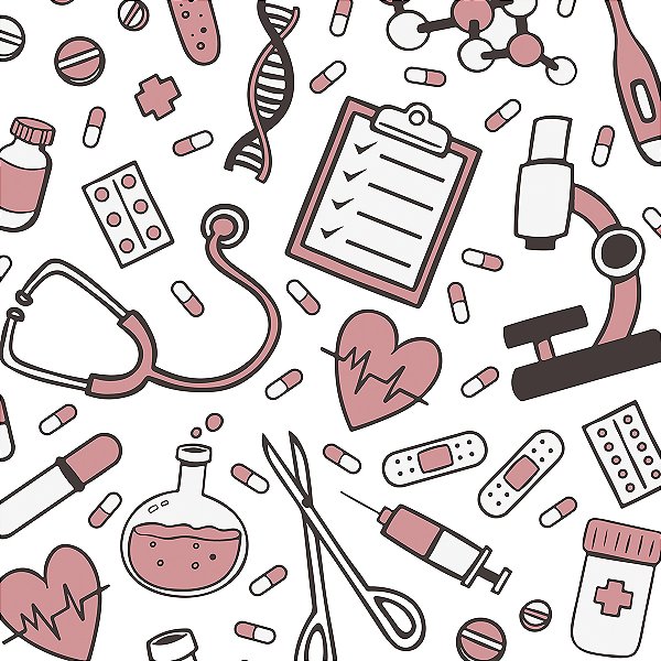 PAPEL DE PAREDE ADESIVO - CASUAL HOSPITAL ROSA - 0,48X3,00