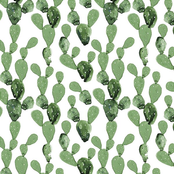 PAPEL DE PAREDE ADESIVO - CACTUS - 0,48X3,00