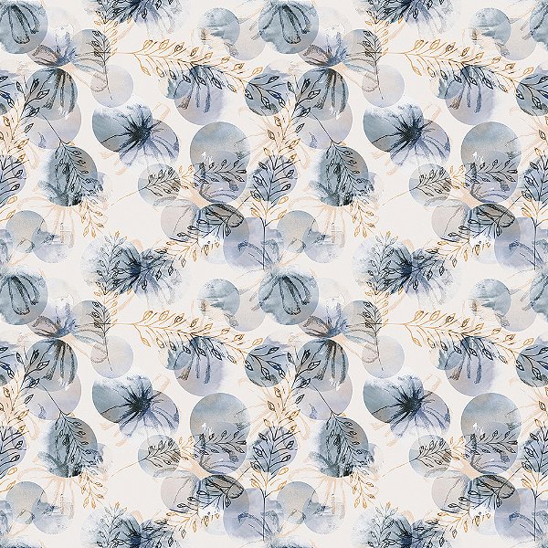 PAPEL DE PAREDE ADESIVO - FOLHAS LILÁS - 0,48X3,00